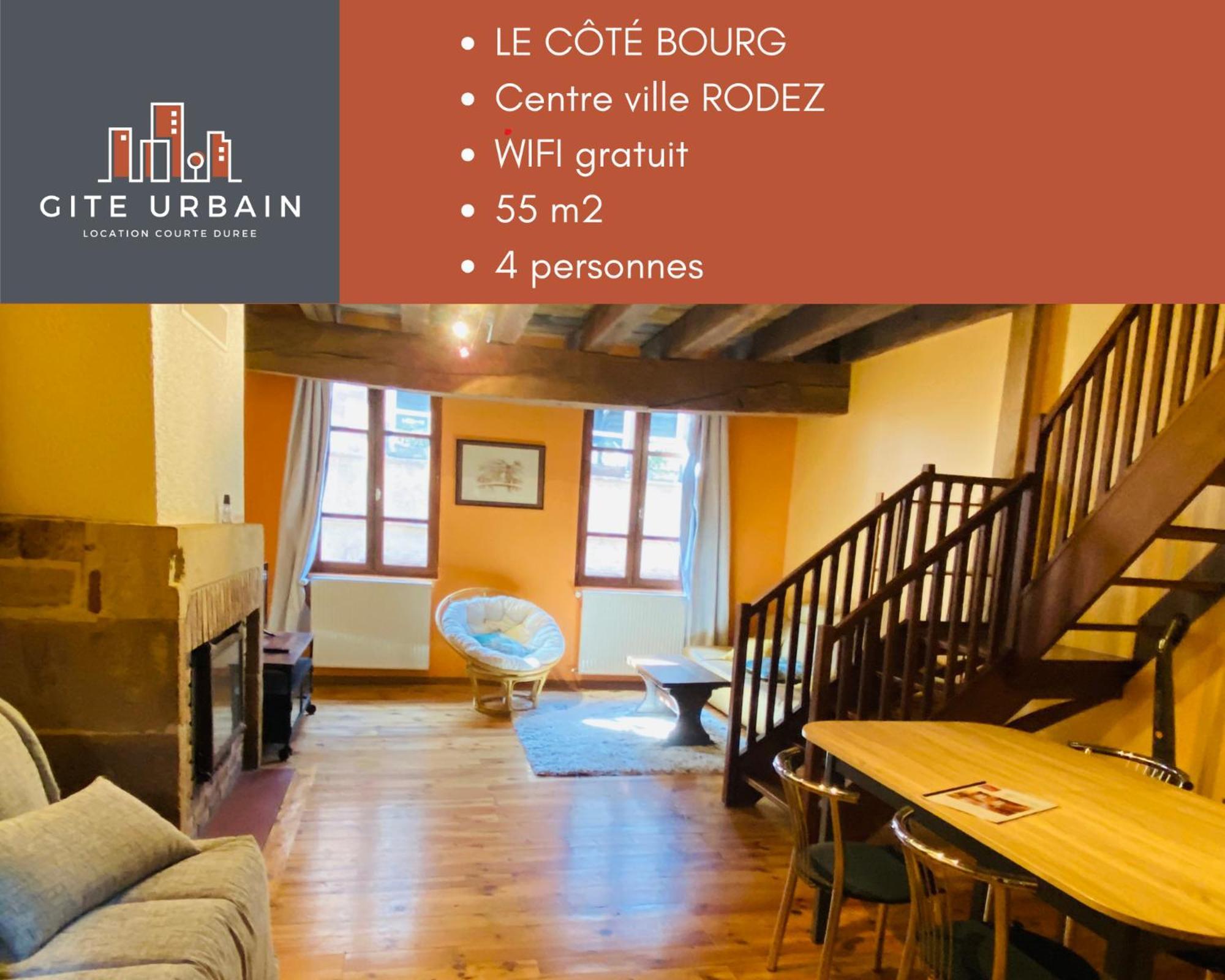 Gite Urbain - Cote Bourg Rodez Extérieur photo